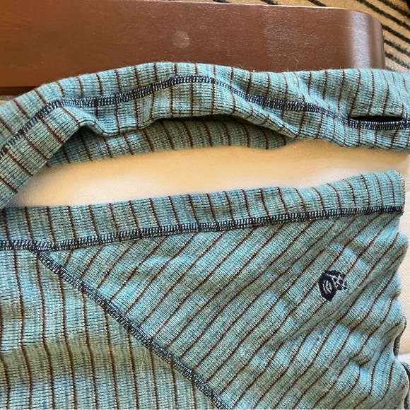 Mountain Hardware Serrana blue wool blend mock neck sweater Small - Picture 3 of 4